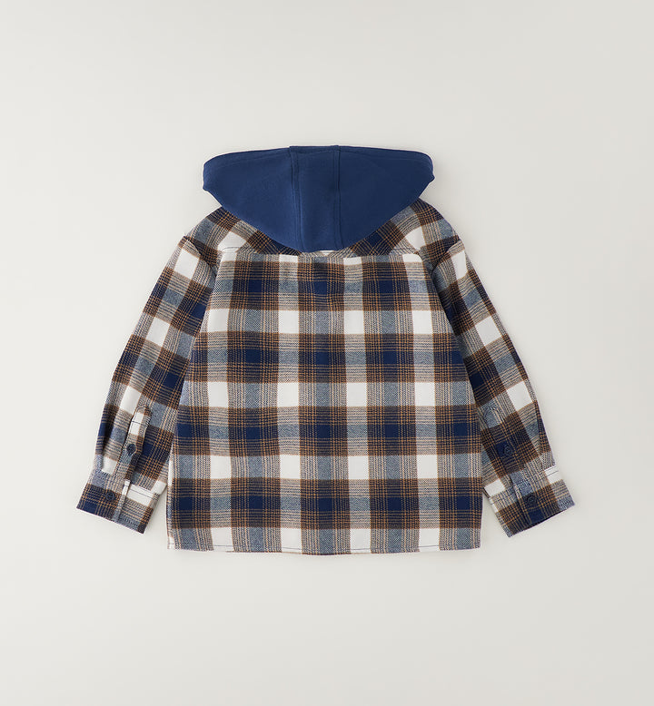 skjortejakke med hette Navy