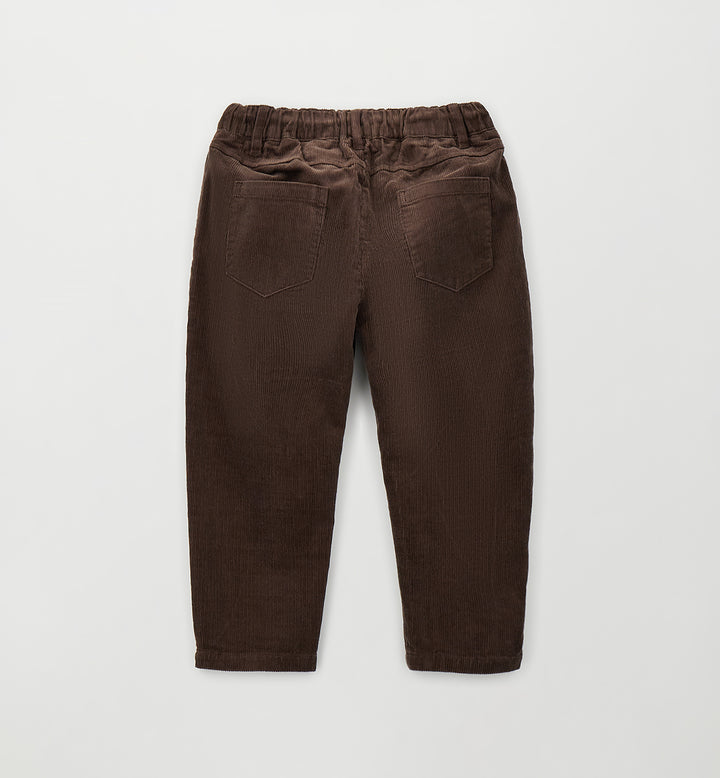 Cordfløyelsbukse med moderne carrot fit-passform