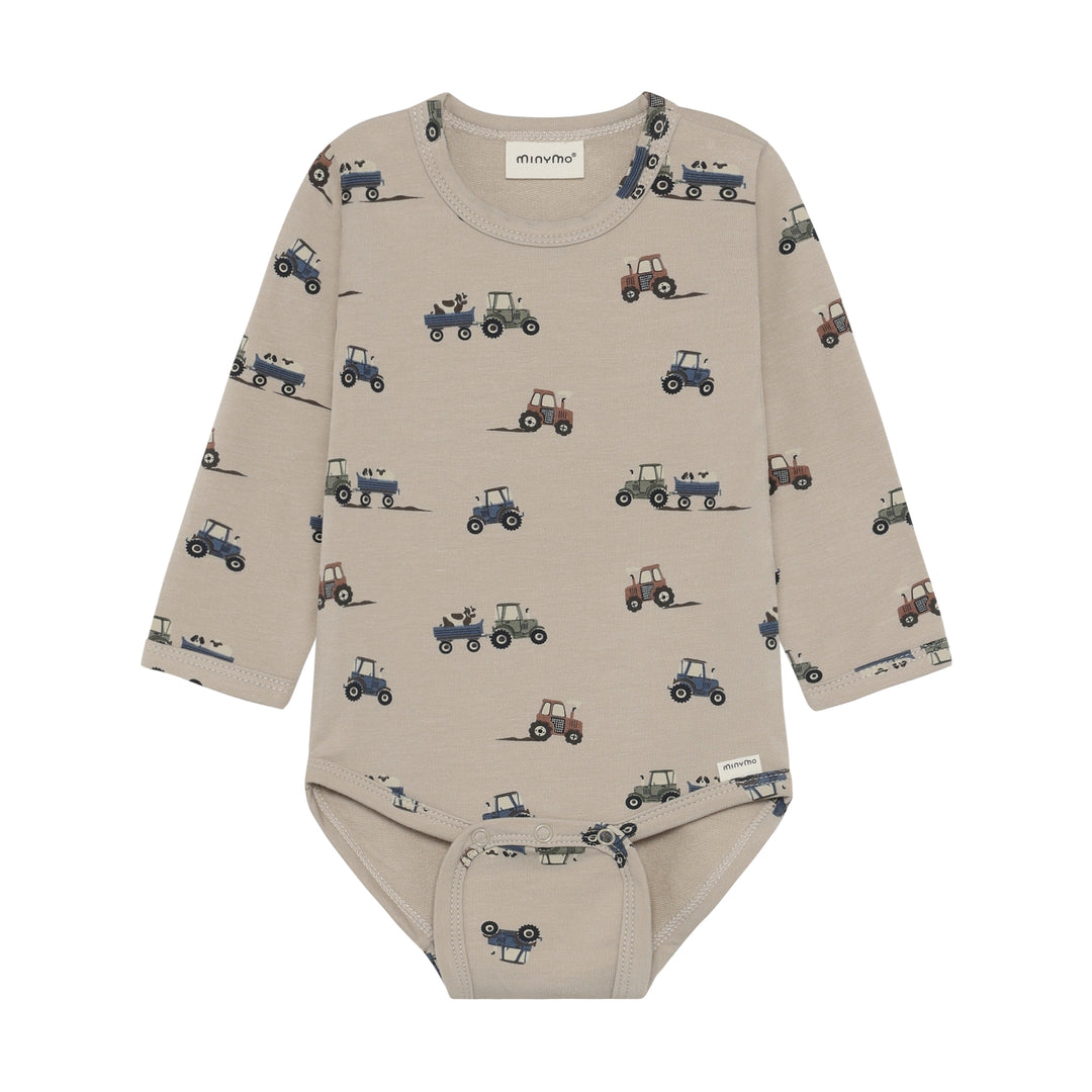 Body LS AOP Sweat - Feather Gray