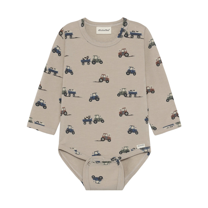 Body LS AOP Sweat - Feather Gray