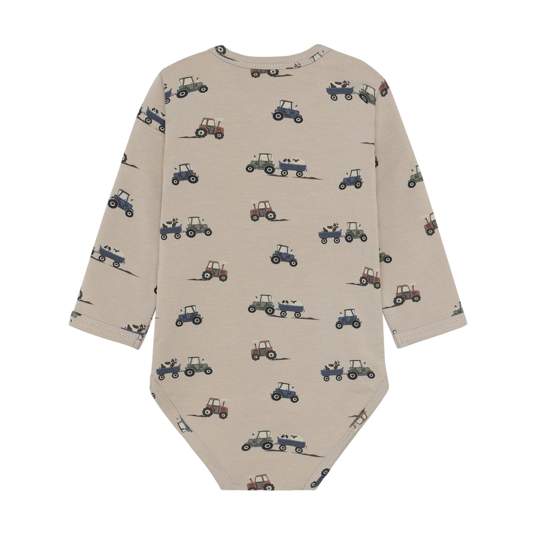 Body LS AOP Sweat - Feather Gray