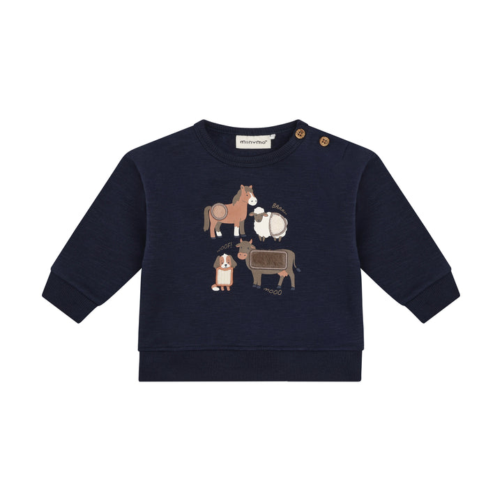 Sweatgenser Gårdsdyr navy
