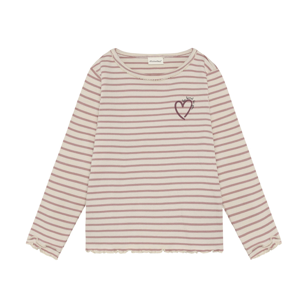T-Shirt LS Y/D Rib - Fawn