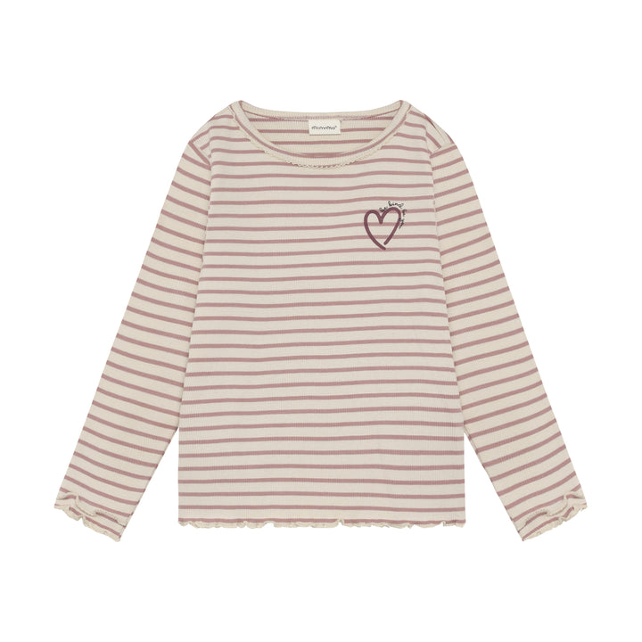 T-Shirt LS Y/D Rib - Fawn
