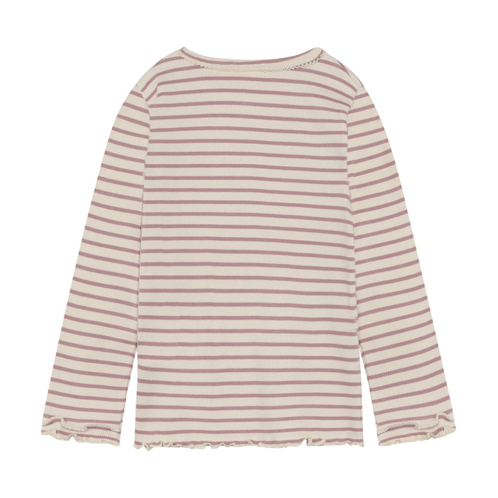 T-Shirt LS Y/D Rib - Fawn