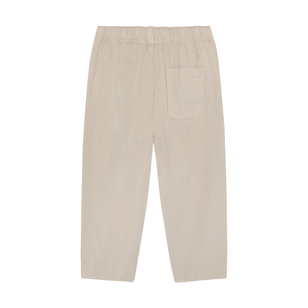 Casual Bomull Bukse Sand