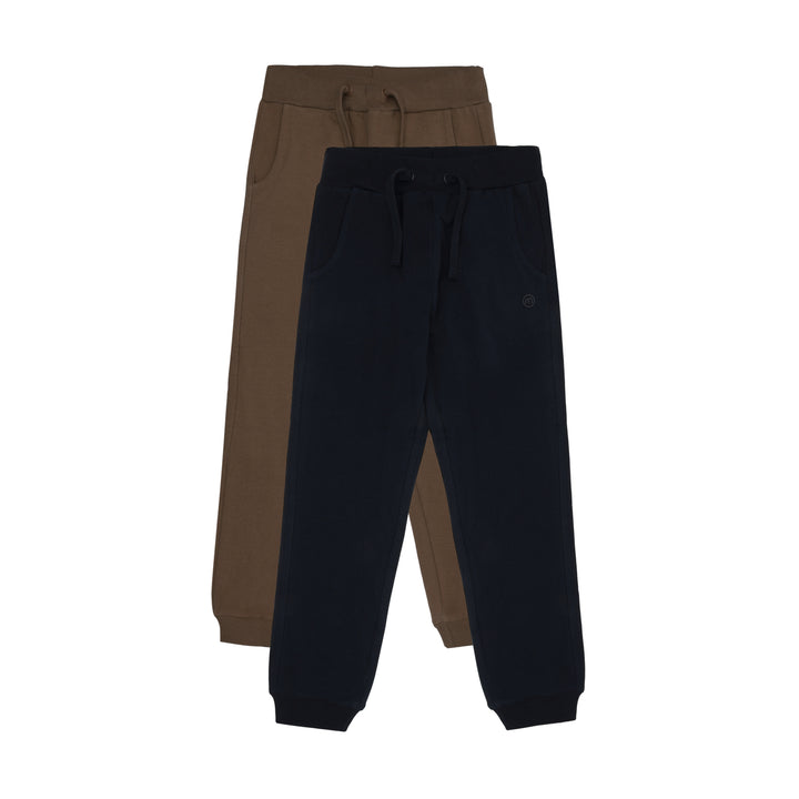 2-pakning joggebukser – Navy &amp; Brun