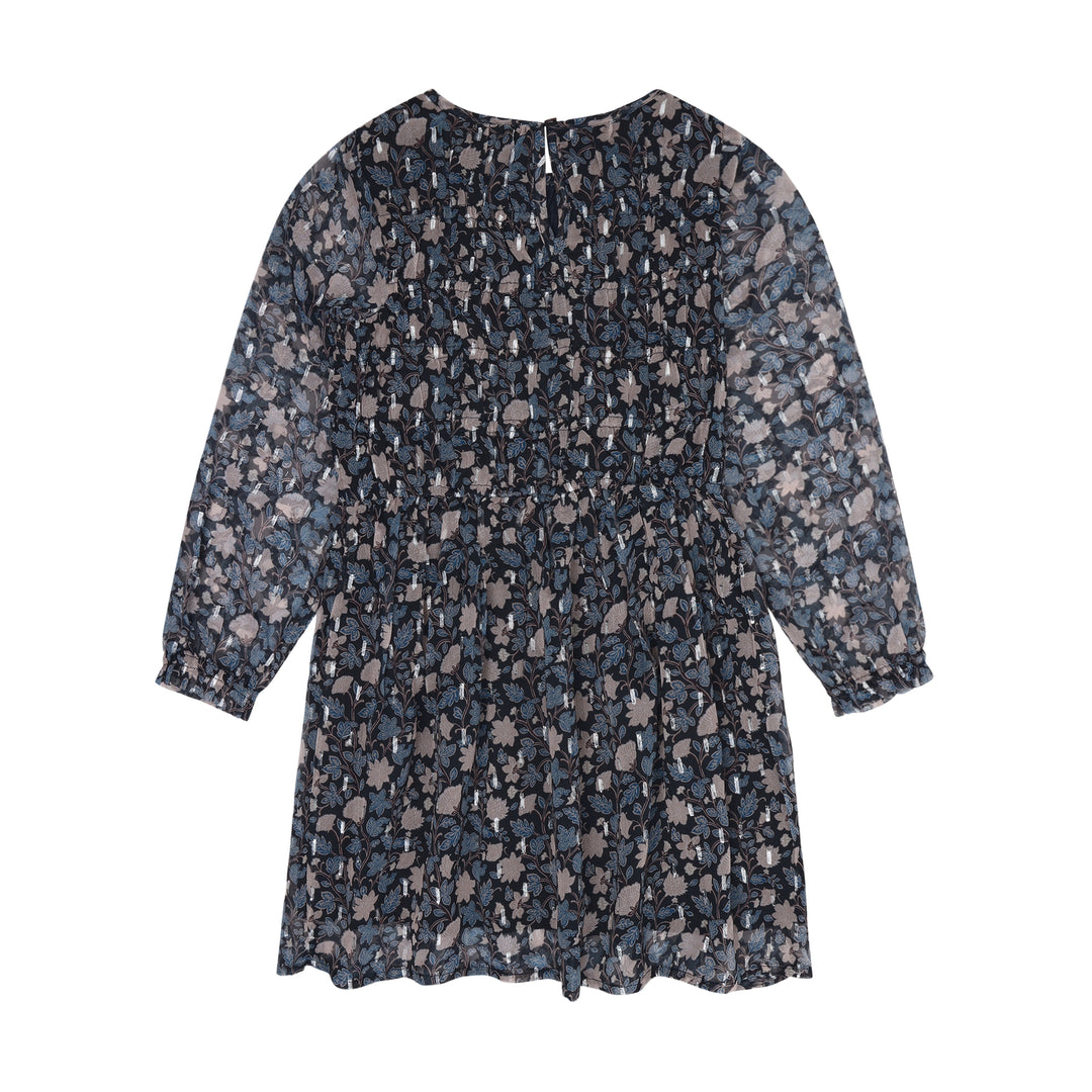 Floral Dress Night Blue