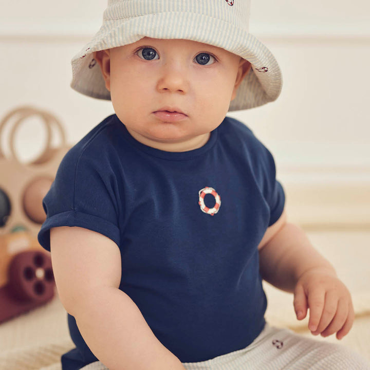 T-shirt båt navy