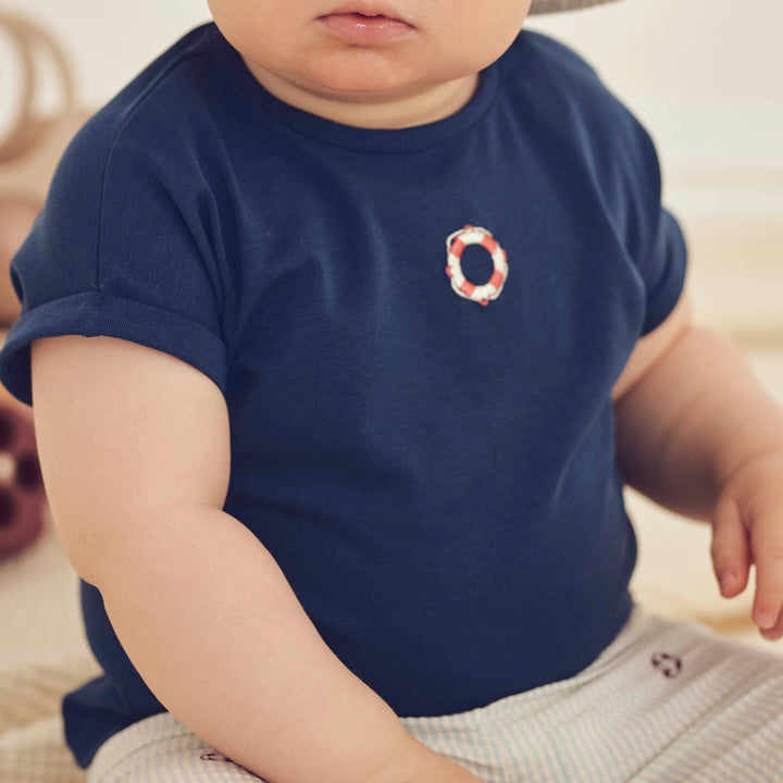 T-shirt båt navy