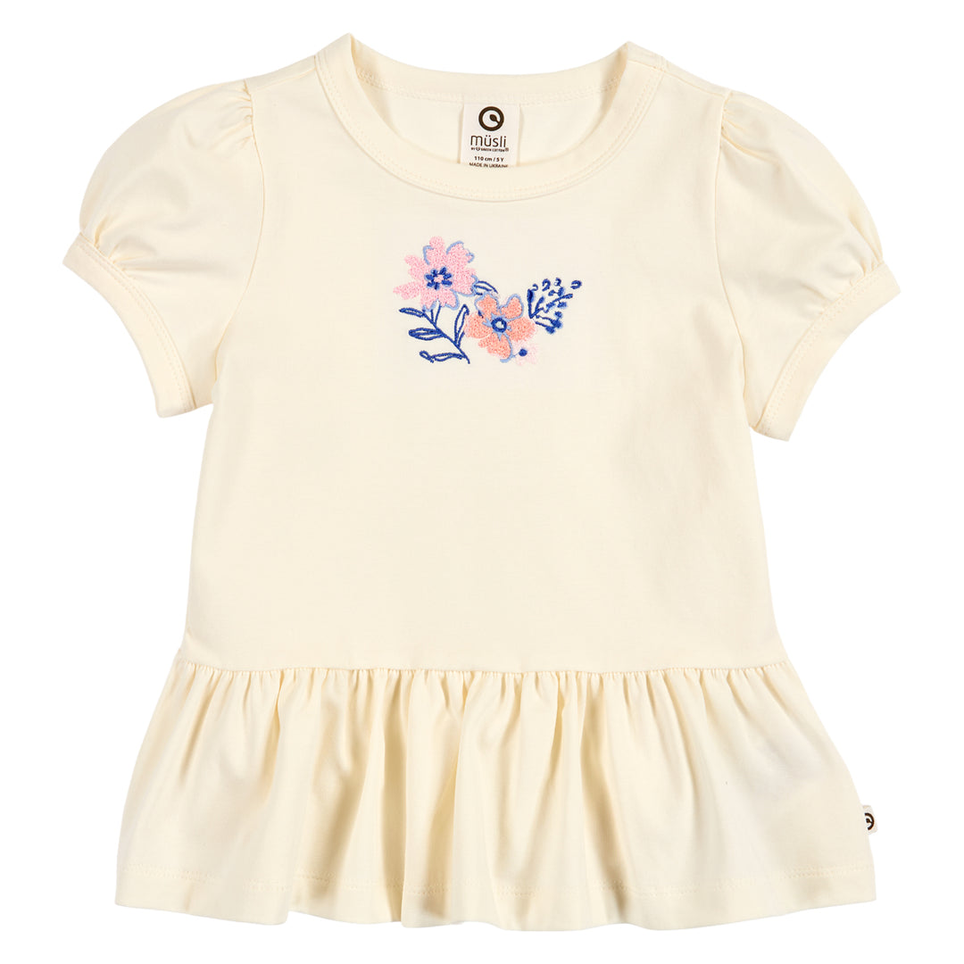 T-shirt Primrose peplum off-white