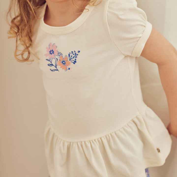 T-shirt Primrose peplum off-white