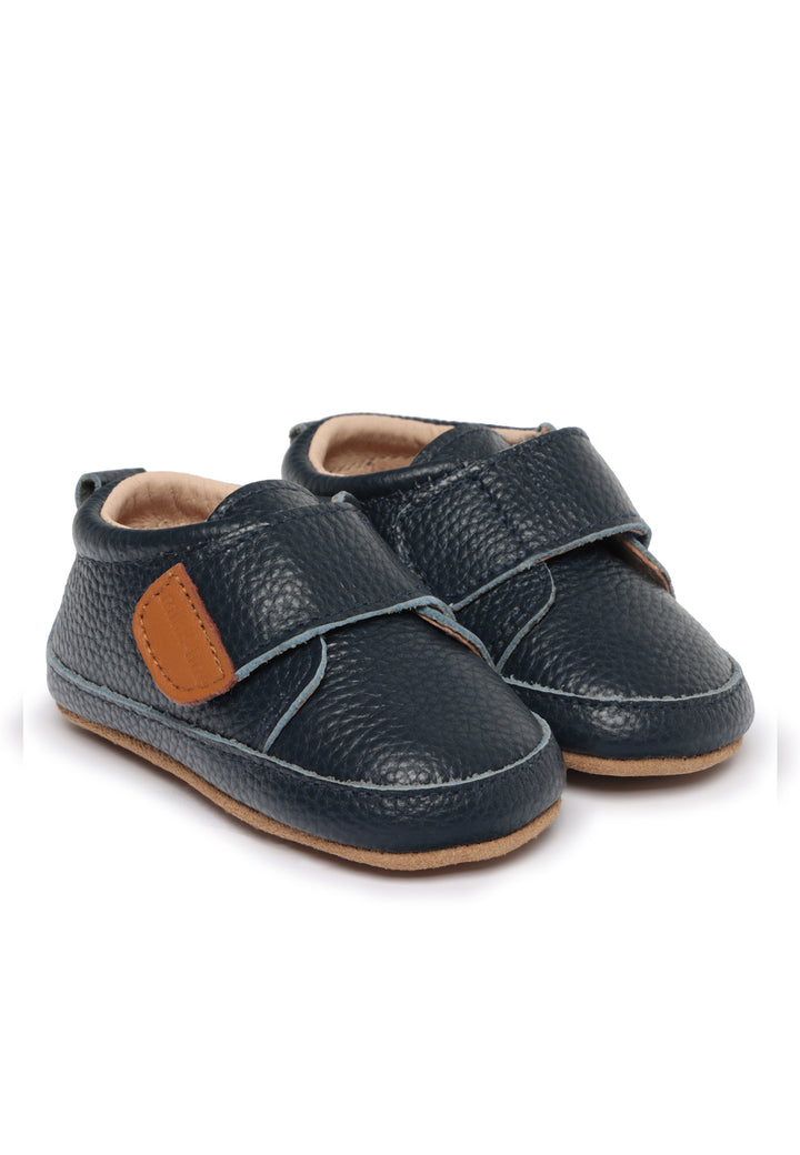 Prewalker Leather Slipper Navy
