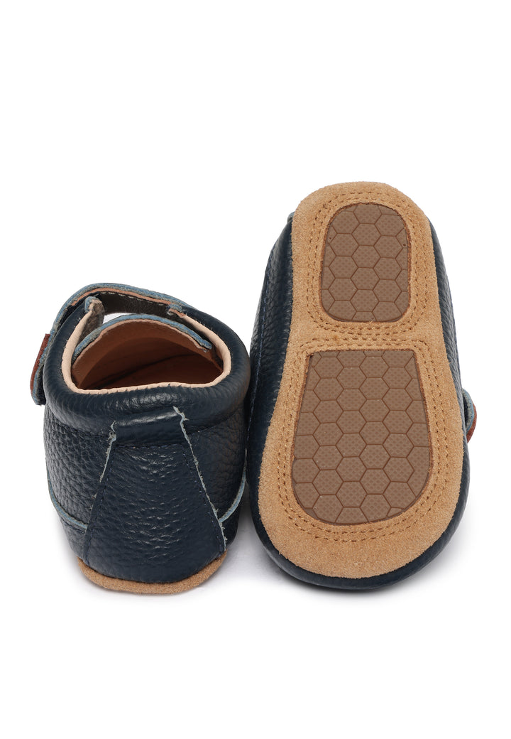 Prewalker Leather Slipper Navy