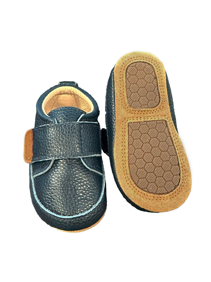 Prewalker Leather Slipper Navy