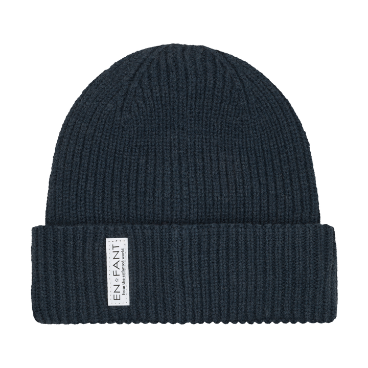 Ullblandet lue med bomullsfor Navy