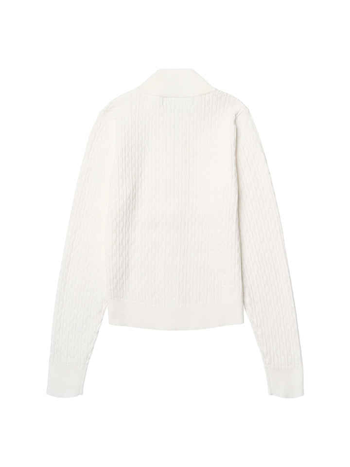 GRHoatxin Zip Knit - Off White