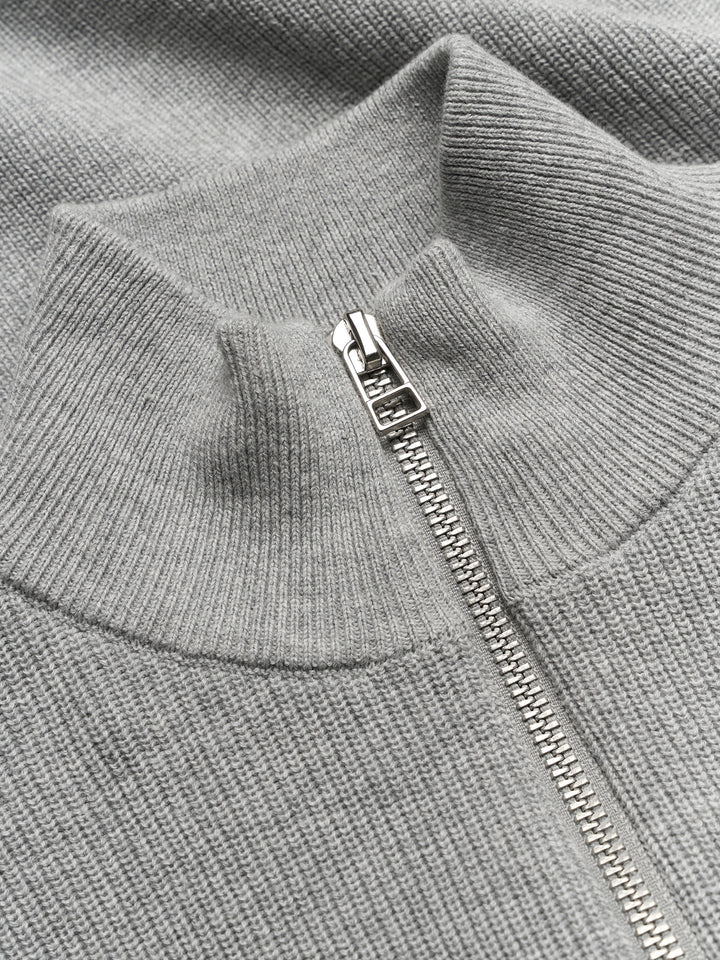 GROleg Half Zip Knit - Light Grey