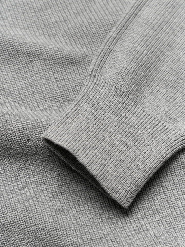 GROleg Half Zip Knit - Light Grey