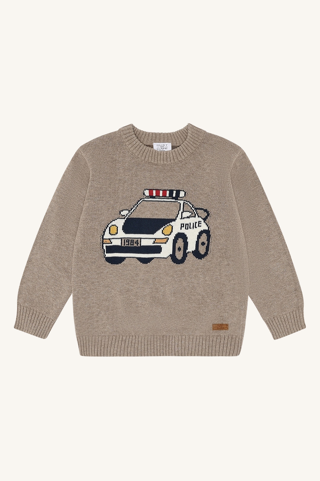 strikkgenser Pelle Policecar beige