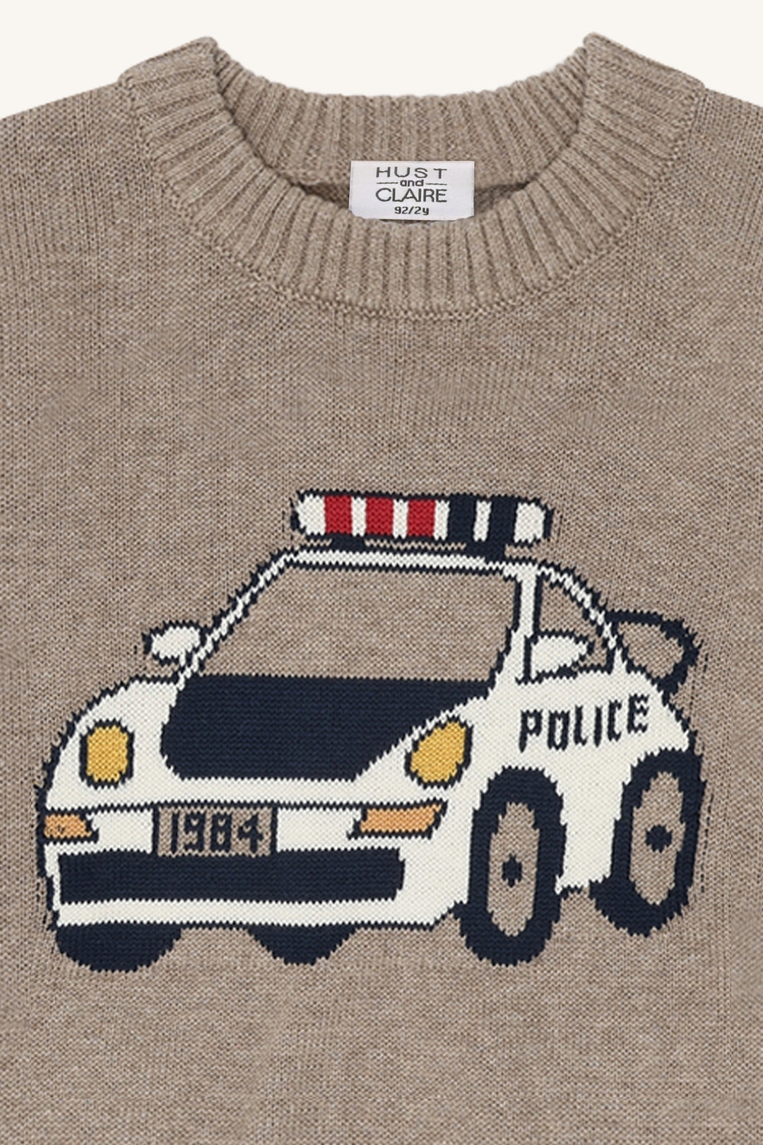 strikkgenser Pelle Policecar beige