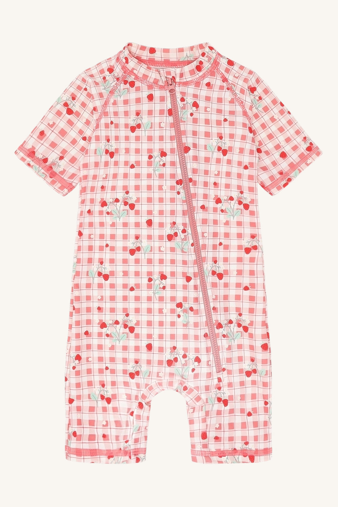 UV-drakt Makki - ivory strawberry