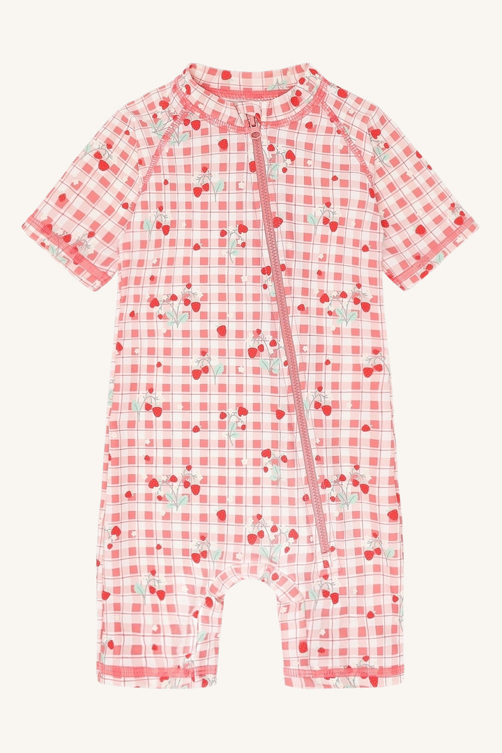 UV-drakt Makki - ivory strawberry