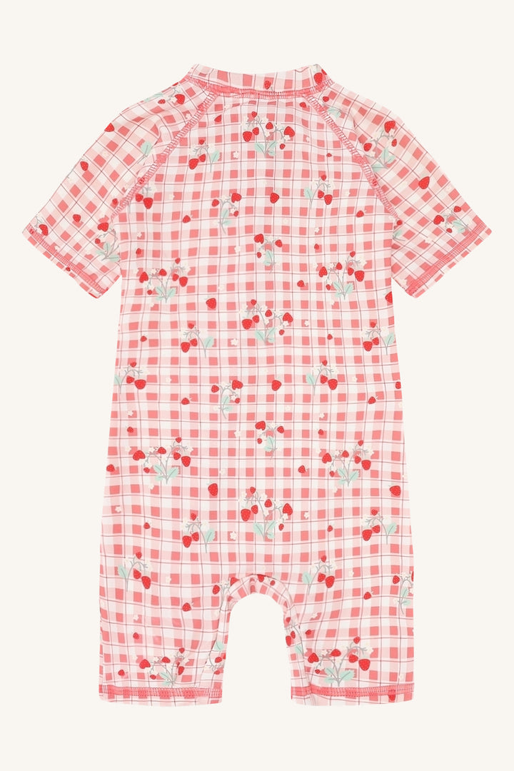 UV-drakt Makki - ivory strawberry