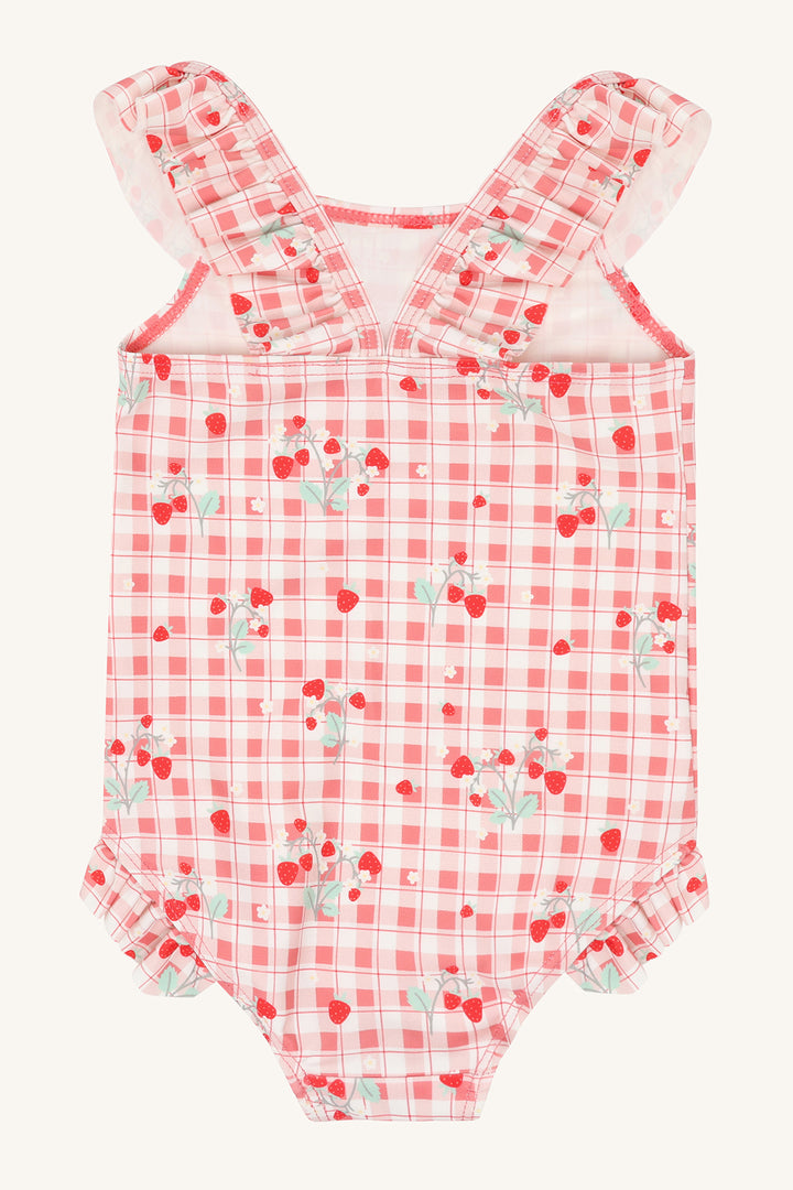 Badedrakt Madiken - ivory strawberry