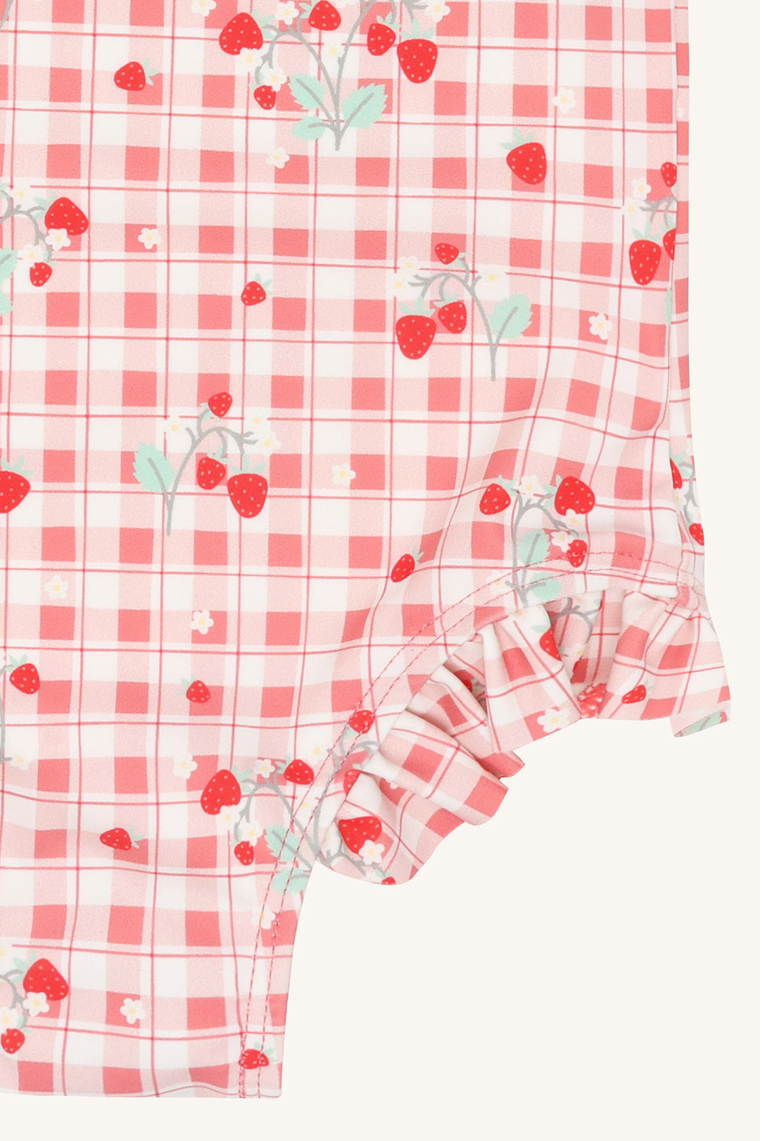 Badedrakt Madiken - ivory strawberry