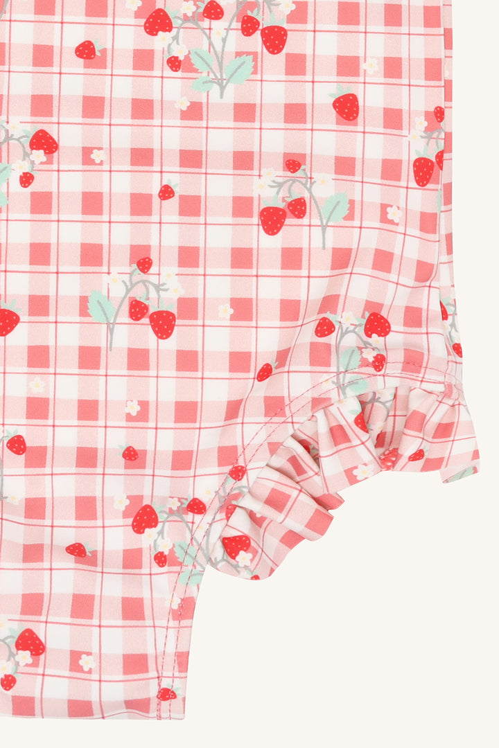 Badedrakt Madiken - ivory strawberry