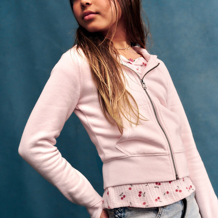 Full Zip Hoody - Pink Marshmallow