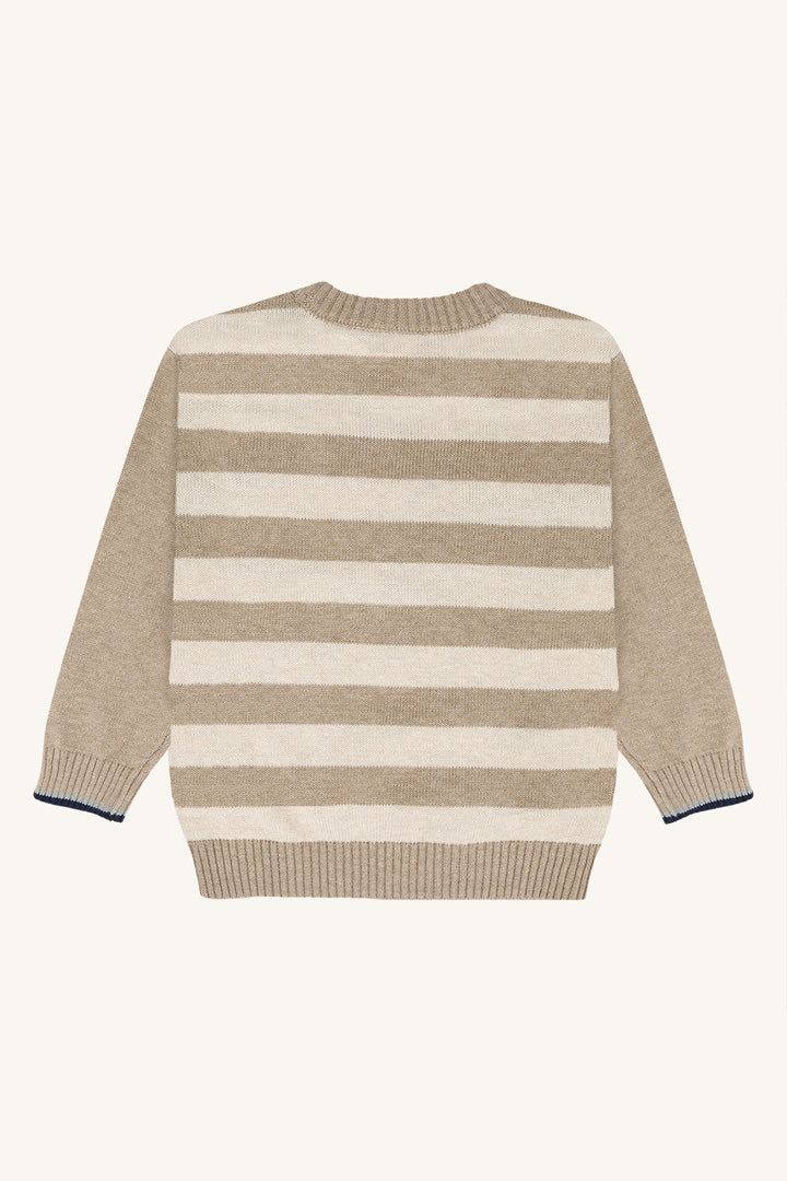 Strikkegenser - Pelle Aeroplane - Beige