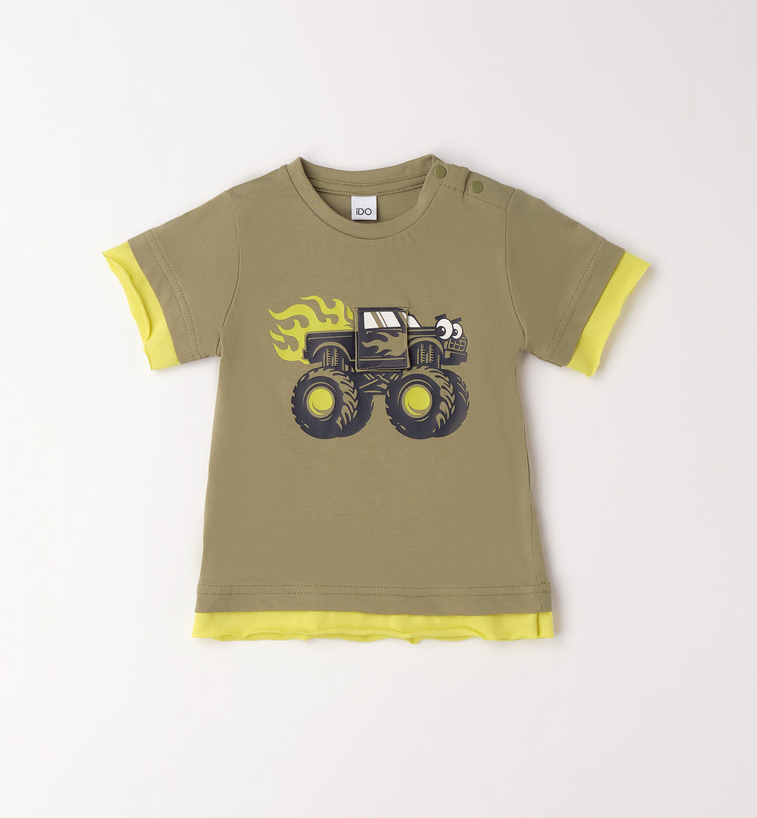 T-shirt Monstertruck grønn
