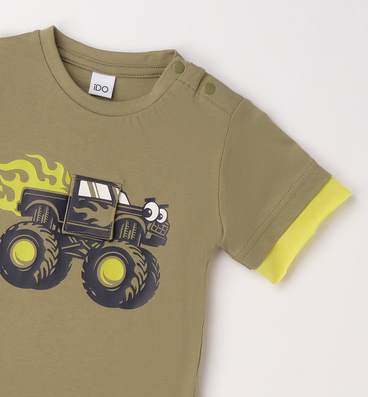 T-shirt Monstertruck grønn
