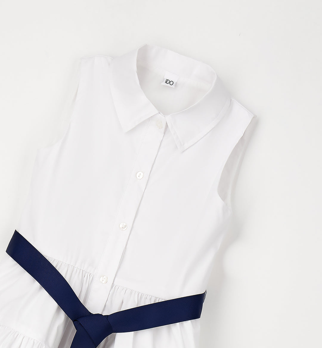 Skjortekjole white Elegant stil