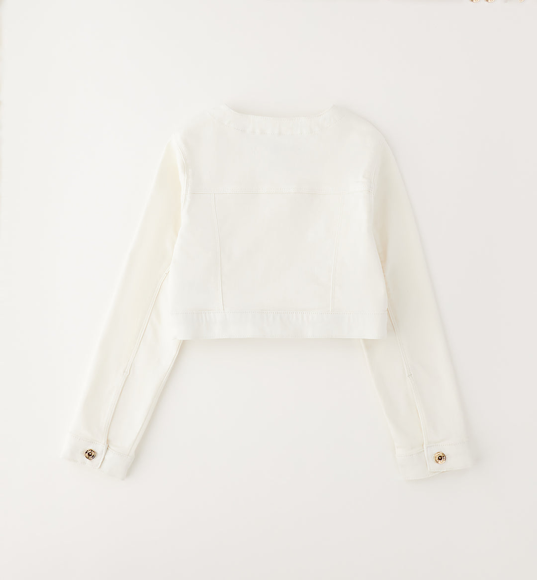 Kort Denim jakke off-white