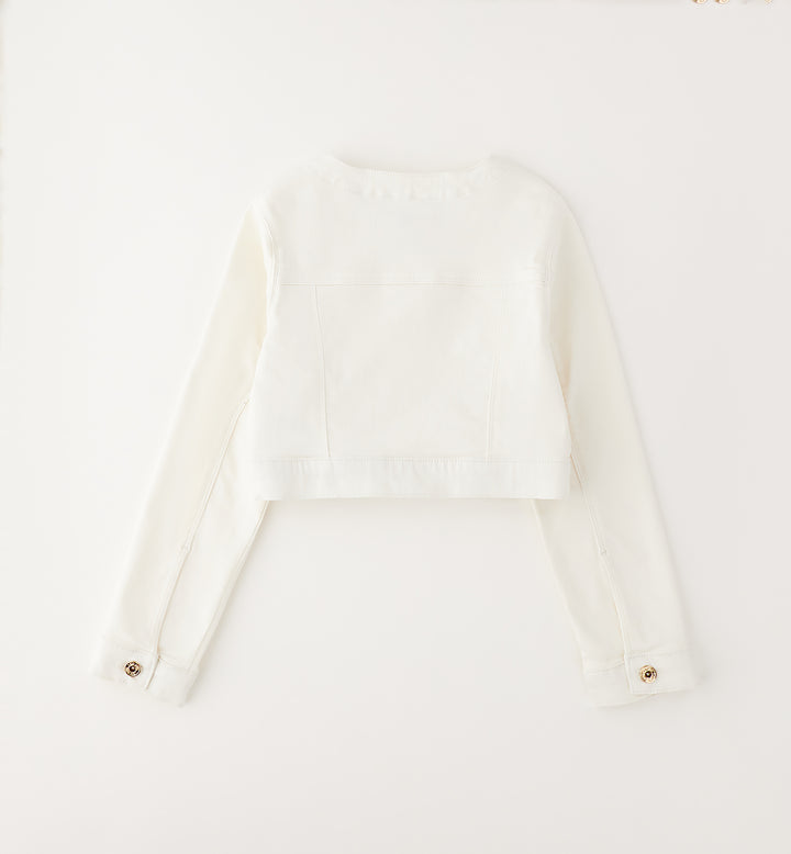 Kort Denim jakke off-white