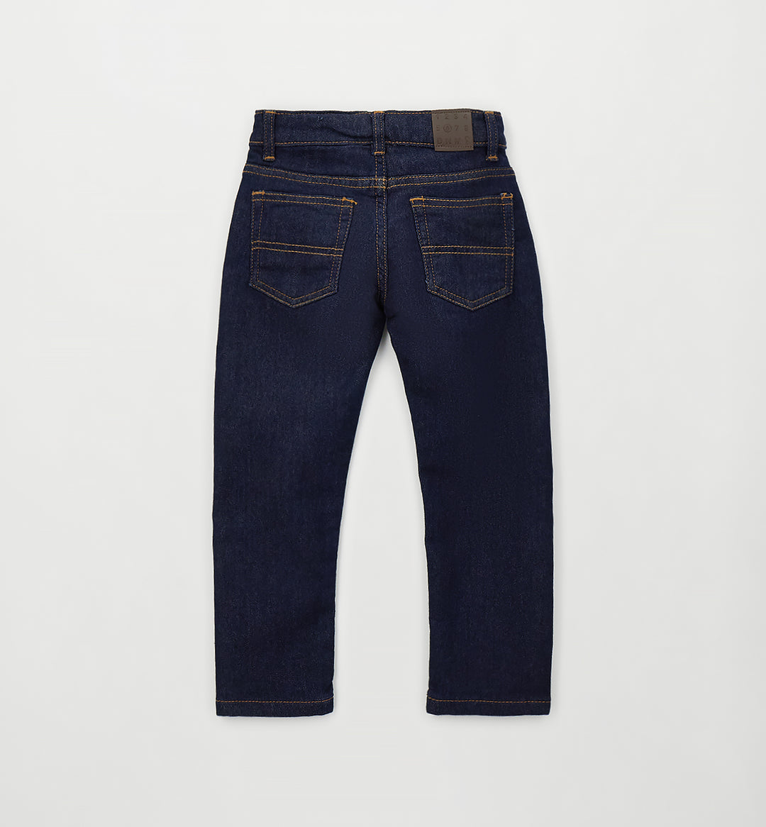 5-pocket Sweatjeans dark blue