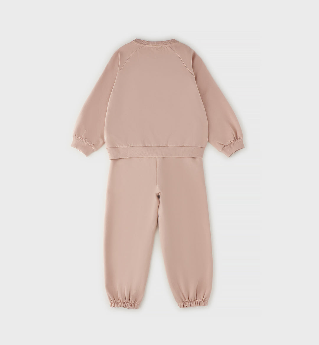 Joggesett 3D-teddy Pudderrosa