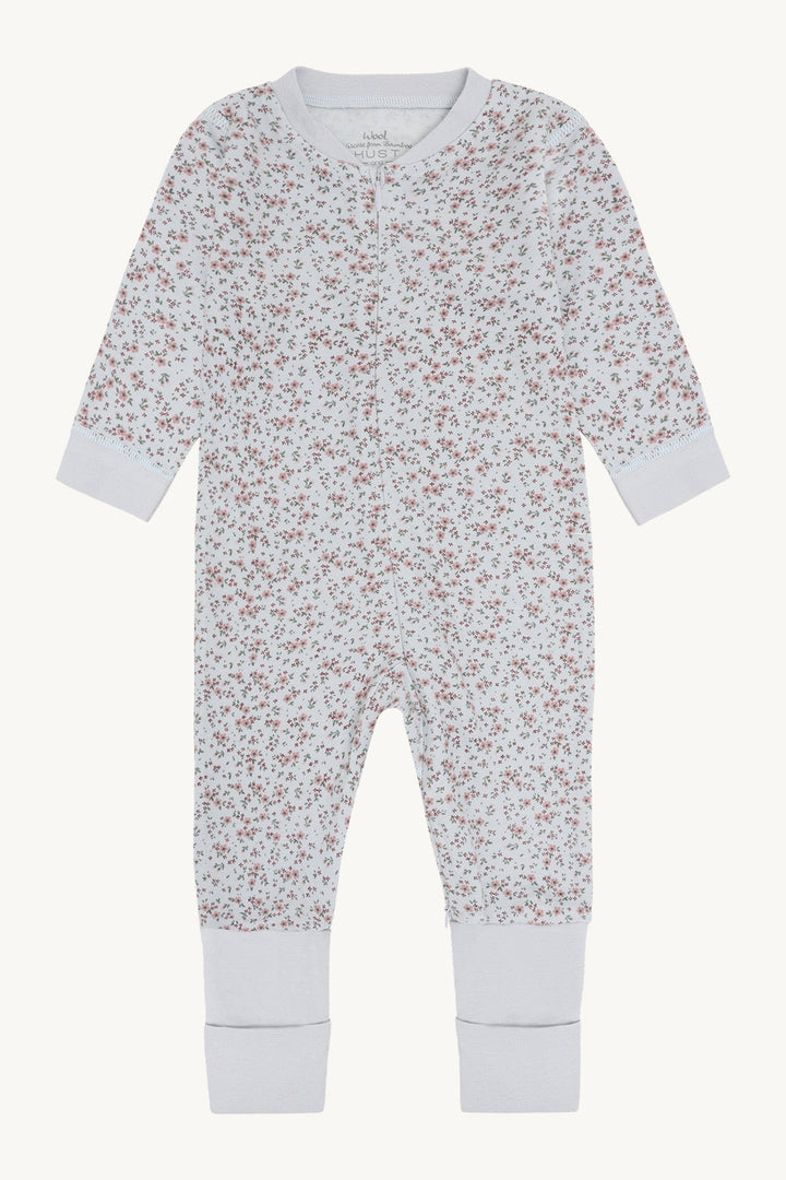 Ullviskose-heldress med små blomster