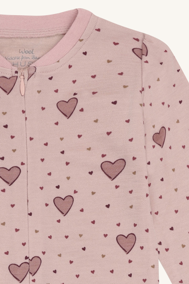 HCManu Hearts Puff - Dusty Rose