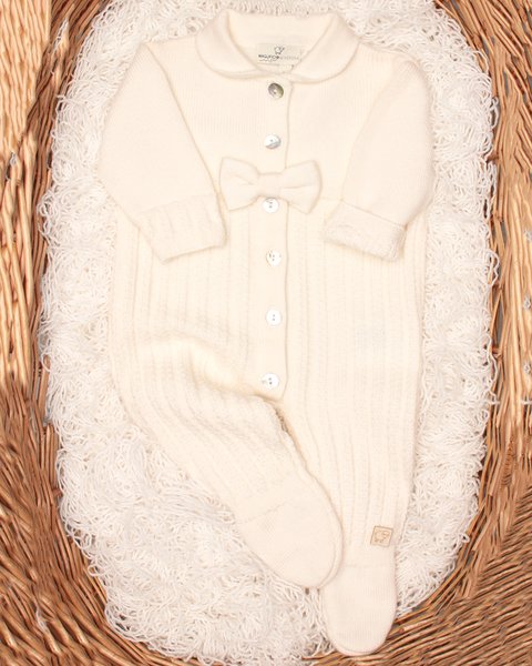 Ulldress traforata Latte