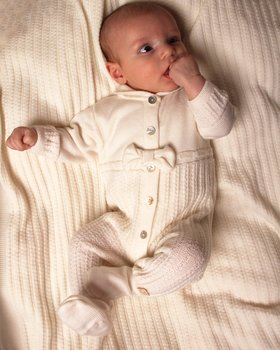Ulldress traforata Latte