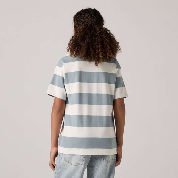 Urban stripe T-skjorte light blue