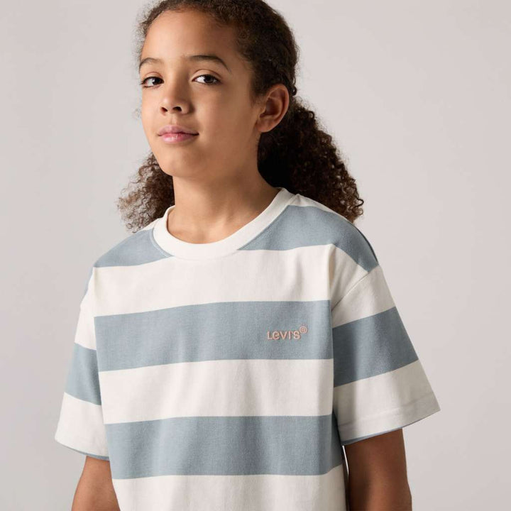 Urban stripe T-skjorte light blue
