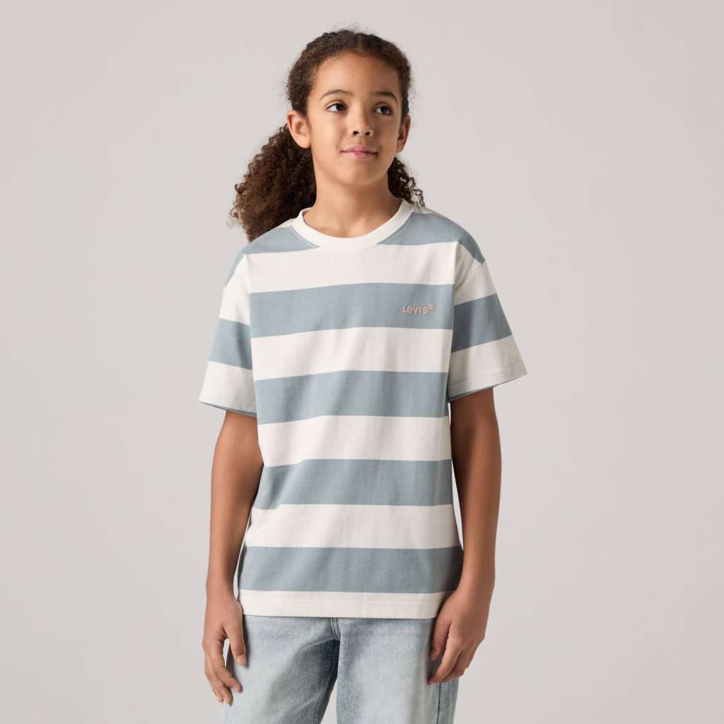Urban stripe T-skjorte light blue