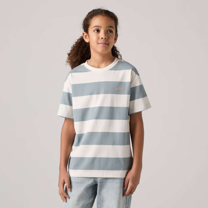 Urban stripe T-skjorte light blue