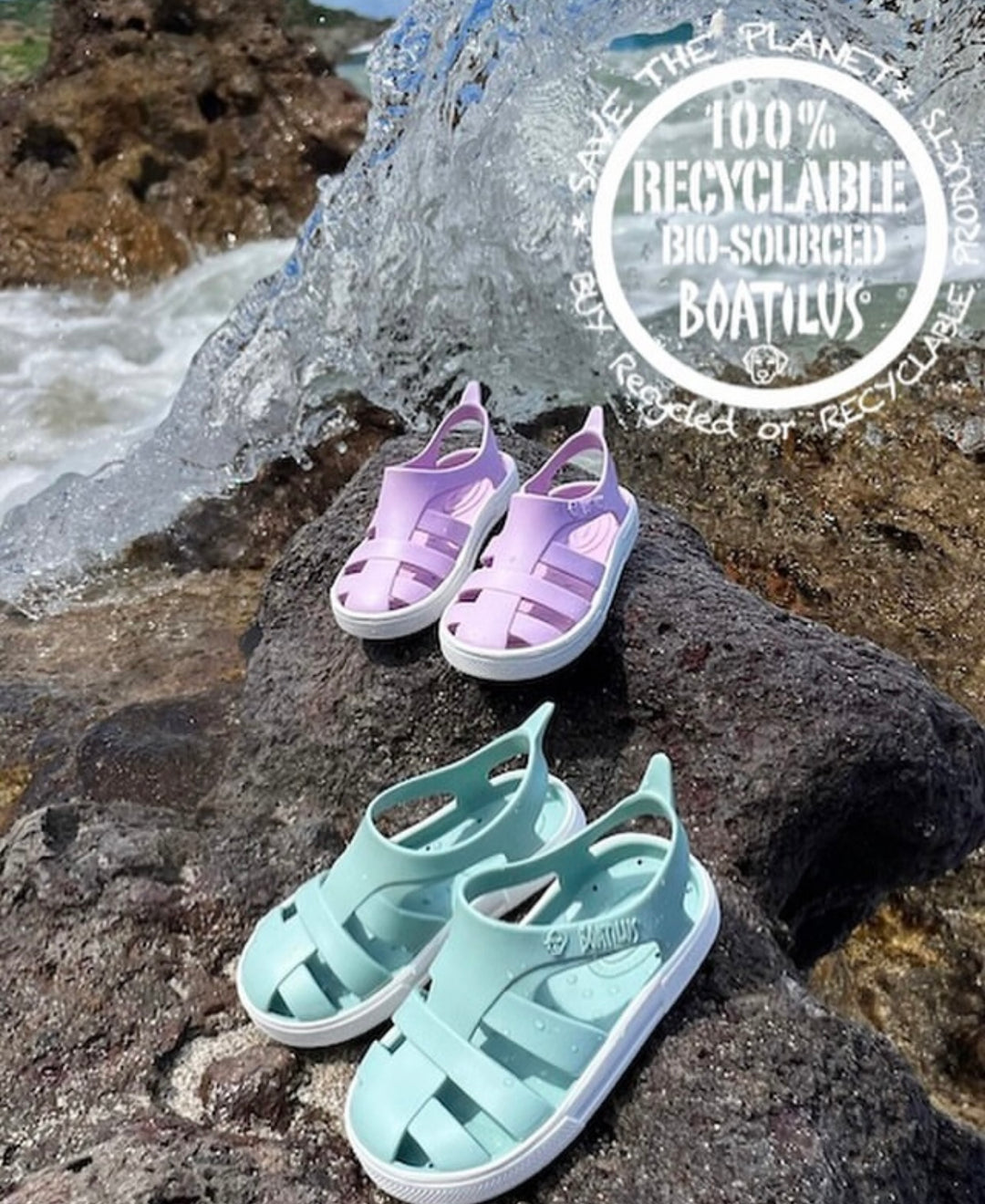 Badesandaler Boatilus old pink