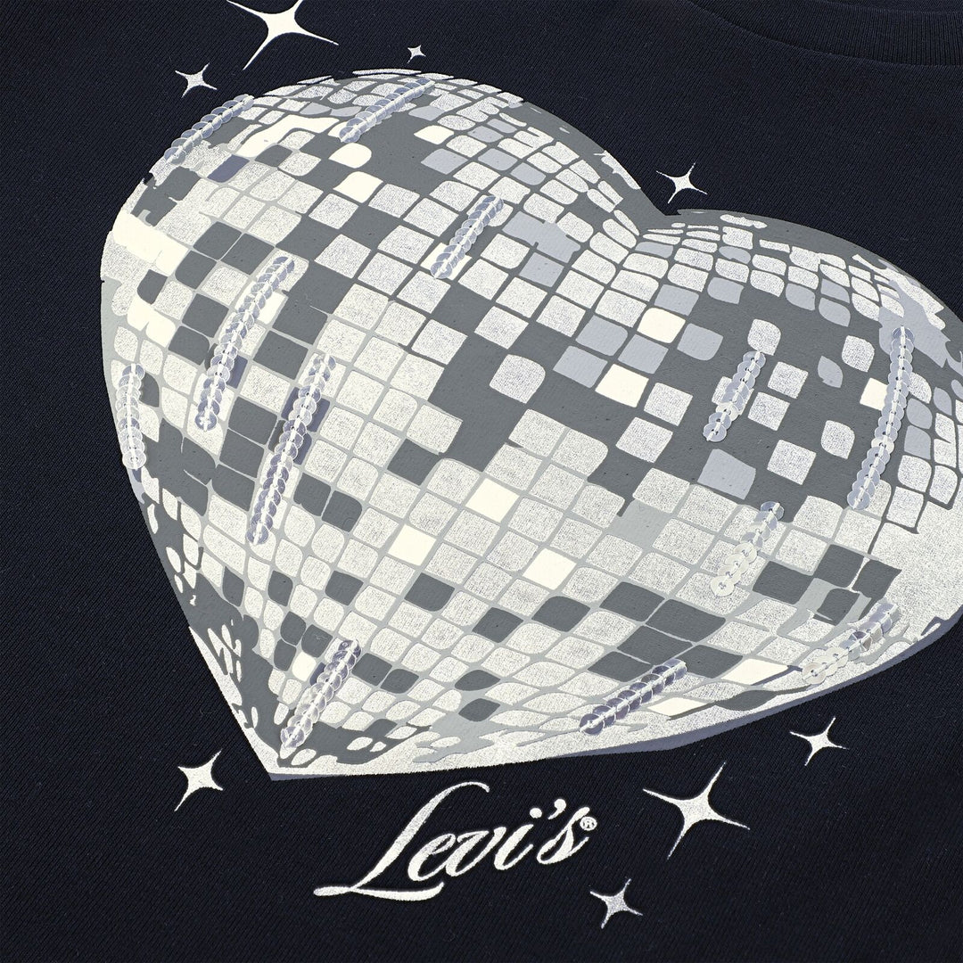 Disco Top – antrasitt med paljetthjerte